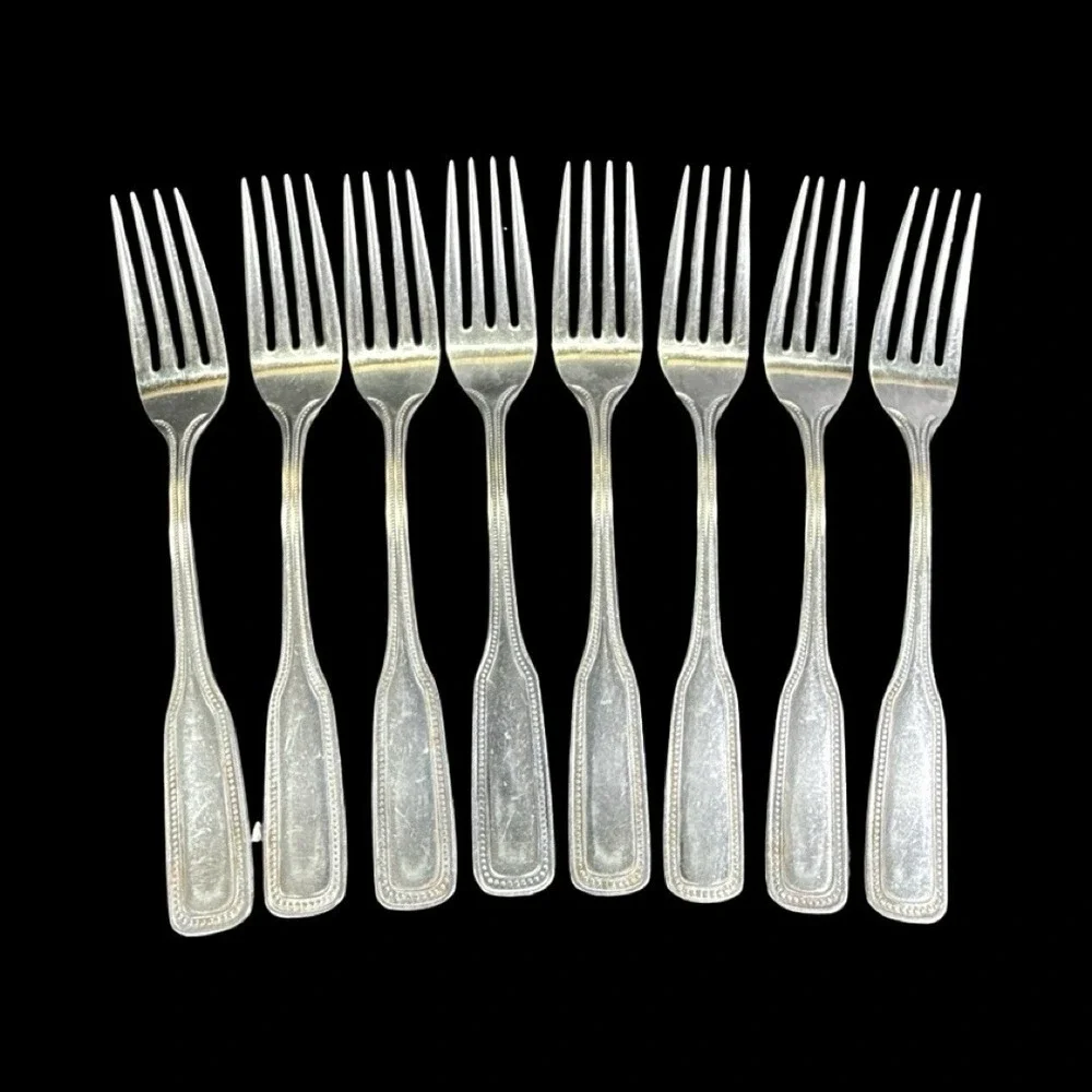 Stainless By‎ Salem Flatware Beaded Japan Service for 8 Plus Serveware Lot of 48